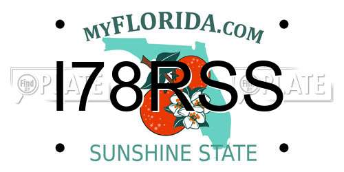 I78RSS Florida License Plate