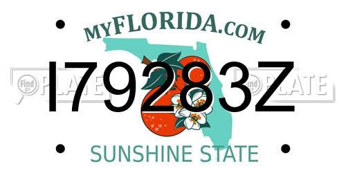 I79283Z Florida License Plate