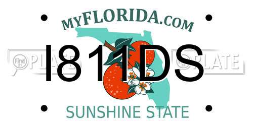 I811DS Florida License Plate