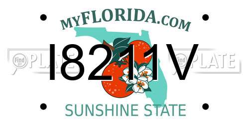 I8211V Florida License Plate