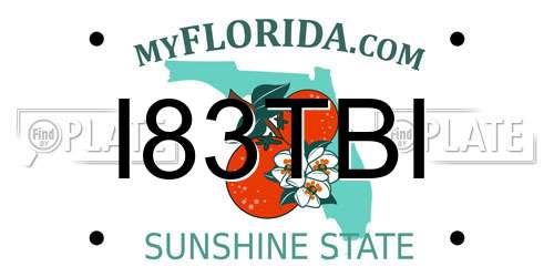 I83TBI Florida License Plate
