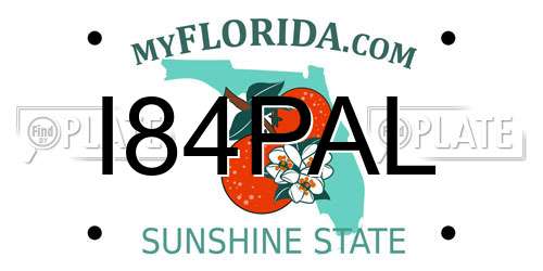 I84PAL Florida License Plate
