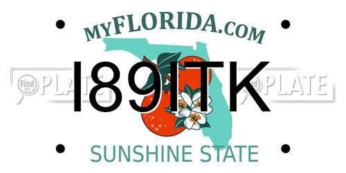 I89ITK Florida License Plate
