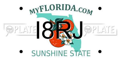 I8RJ Florida License Plate