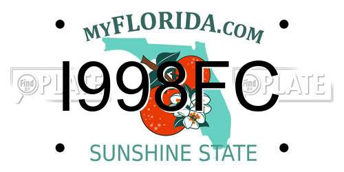 I998FC Florida License Plate