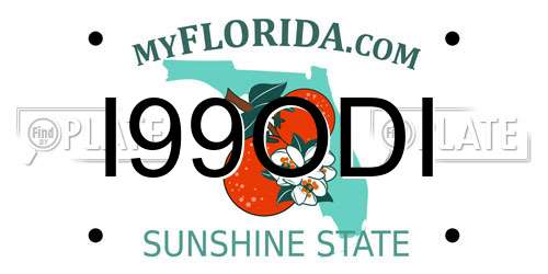 I99ODI Florida License Plate