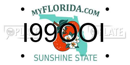I99OOI Florida License Plate