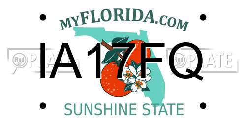 IA17FQ Florida License Plate