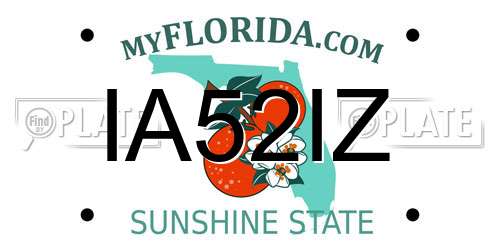IA52IZ Florida License Plate