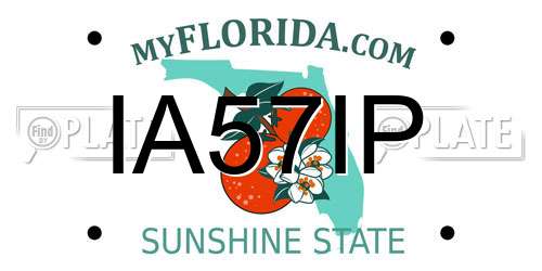 IA57IP Florida License Plate