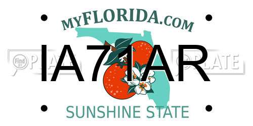 IA71AR Florida License Plate
