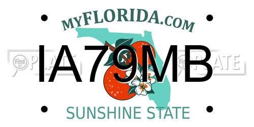 IA79MB Florida License Plate