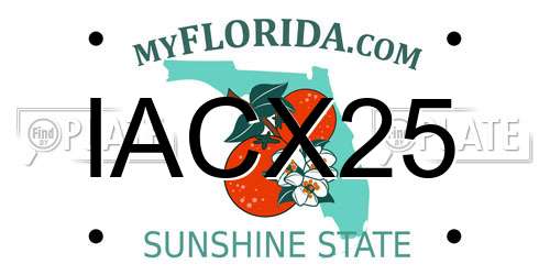 IACX25 Florida License Plate