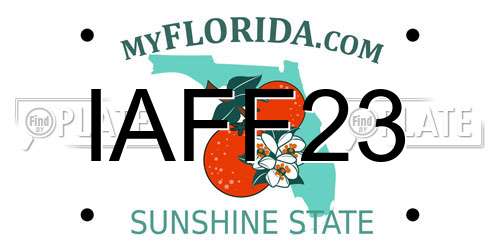 IAFF23 Florida License Plate