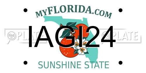 IAGI24 Florida License Plate