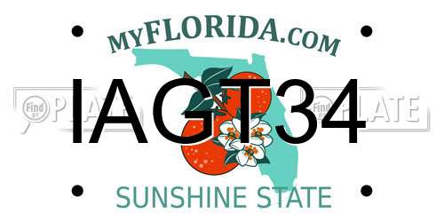IAGT34 Florida License Plate