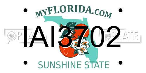 IAI3702 Florida License Plate