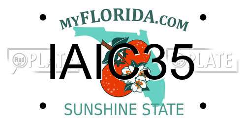 IAIC35 Florida License Plate