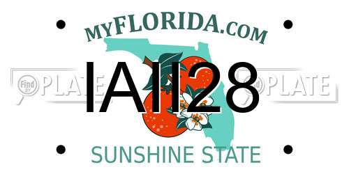 IAII28 Florida License Plate