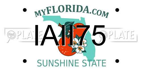 IAII75 Florida License Plate