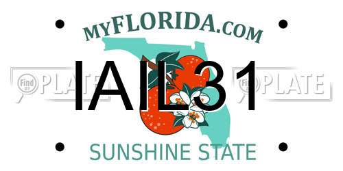 IAIL31 Florida License Plate