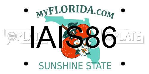 IAIS86 Florida License Plate