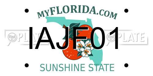 IAJF01 Florida License Plate