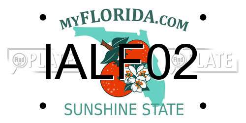 IALF02 Florida License Plate