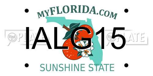IALG15 Florida License Plate