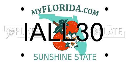 IALL30 Florida License Plate