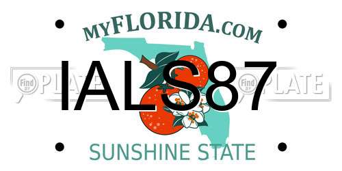 IALS87 Florida License Plate