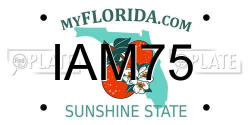IAM75 Florida License Plate