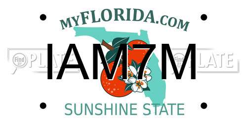 IAM7M Florida License Plate
