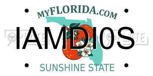 IAMDI0S Florida License Plate