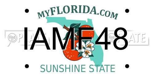 IAMF48 Florida License Plate