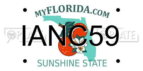 IANC59 Florida License Plate