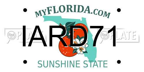 IARD71 Florida License Plate