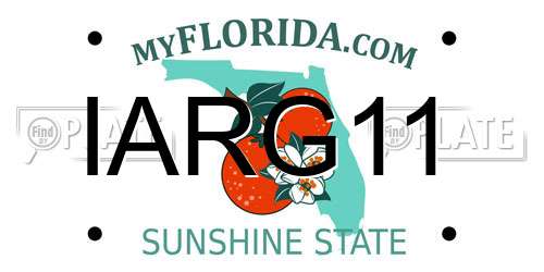 IARG11 Florida License Plate