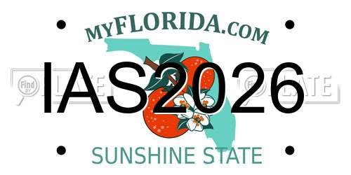 IAS2026 Florida License Plate