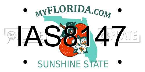 IAS8147 Florida License Plate