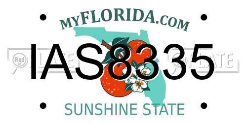 IAS8335 Florida License Plate