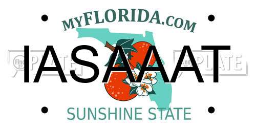 IASAAAT Florida License Plate