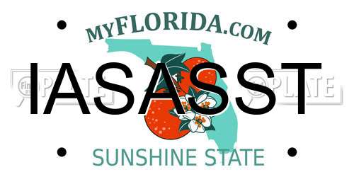 IASASST Florida License Plate