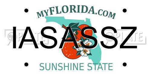 IASASSZ Florida License Plate