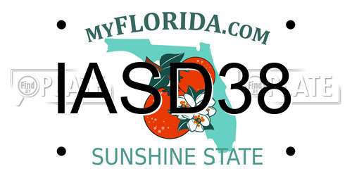 IASD38 Florida License Plate