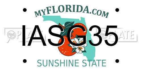 IASG35 Florida License Plate
