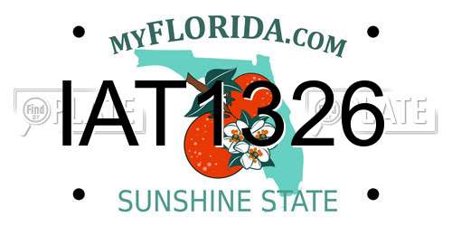 IAT1326 Florida License Plate