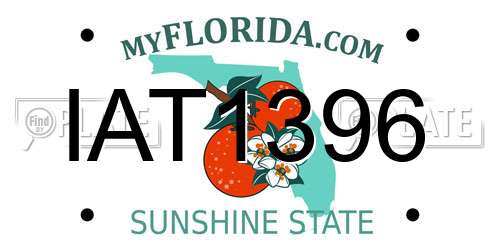 IAT1396 Florida License Plate