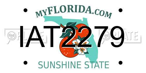 IAT2279 Florida License Plate