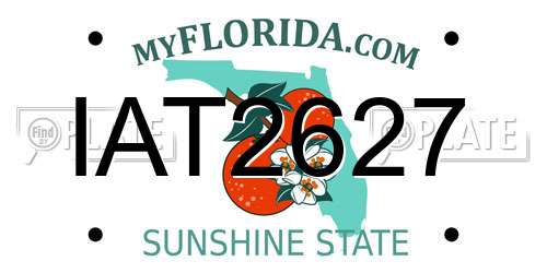 IAT2627 Florida License Plate